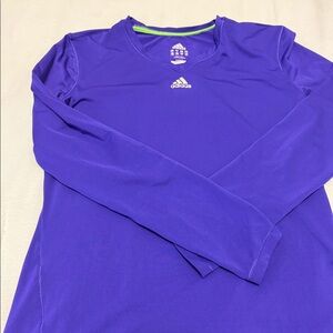 Bright purple workout top